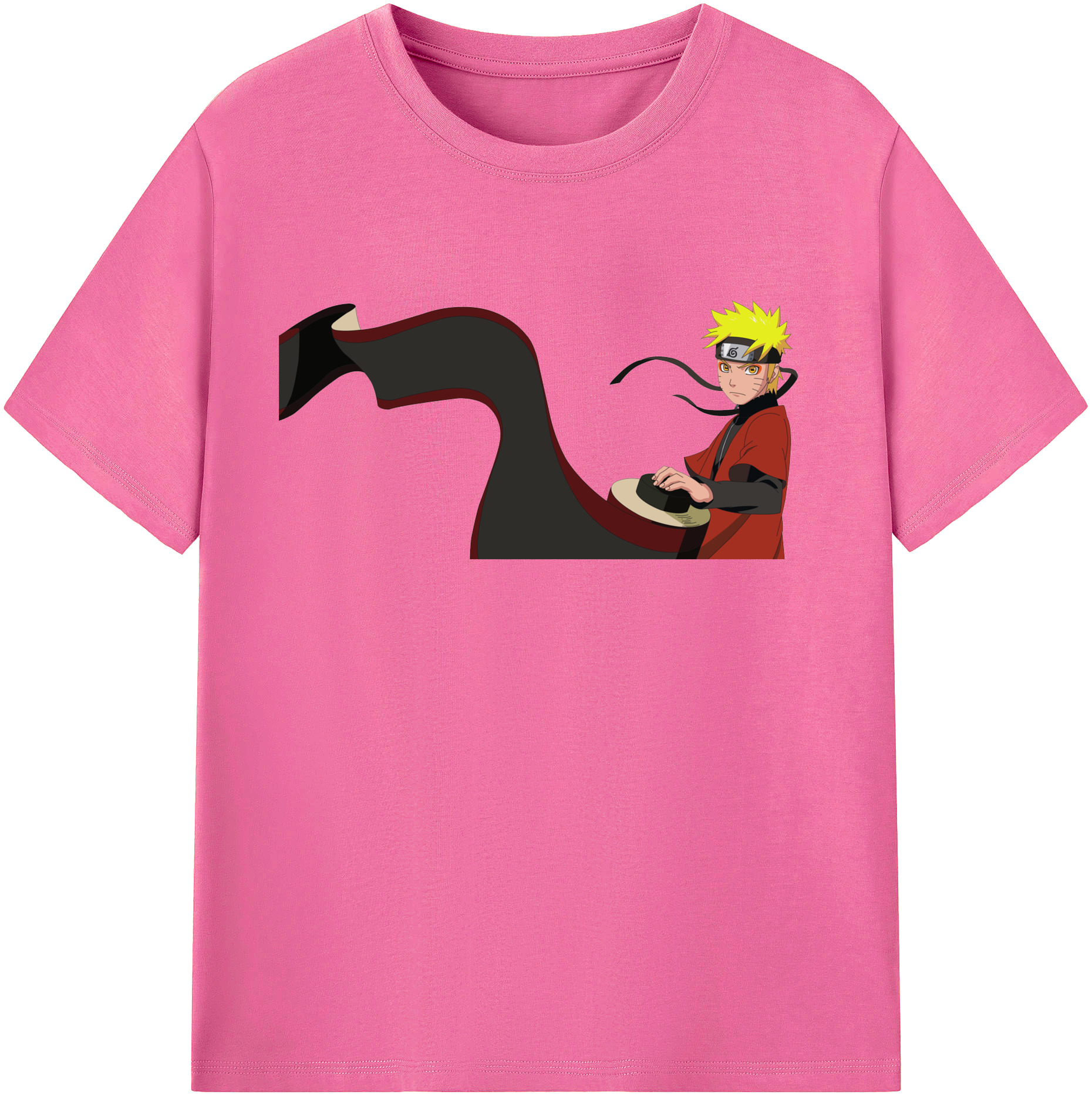 （画像用） NARUTO -ナルト- うずまき ナルト Uzumaki Naruto レディースカジュアルプリントTシャツ（綿100％）